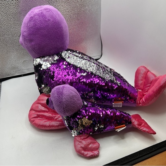 Adventure Planet Color Changing Sequin 2 Piece Seal Toy Plush Stuffed Animals - Picture 8 of 13